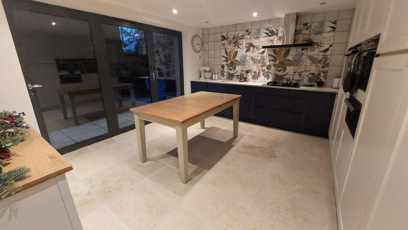Restored bathroom tiles and grout